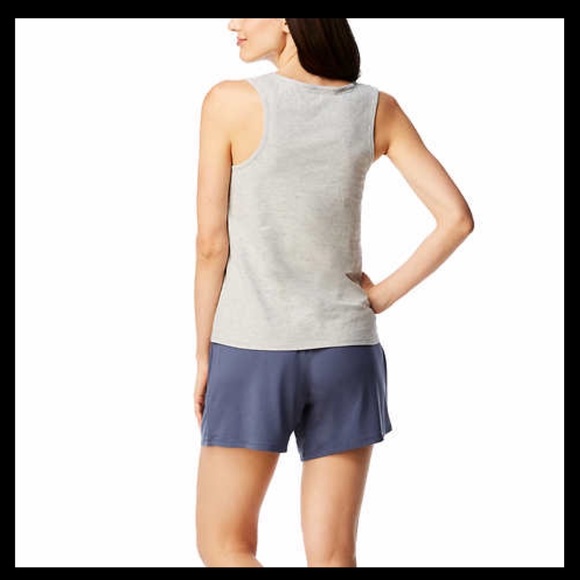 LUCKY BRAND 3-piece Pajama Short Set Blue Heather - Picture 4 of 7